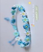Super fresh and natural gradient small flower bracelet