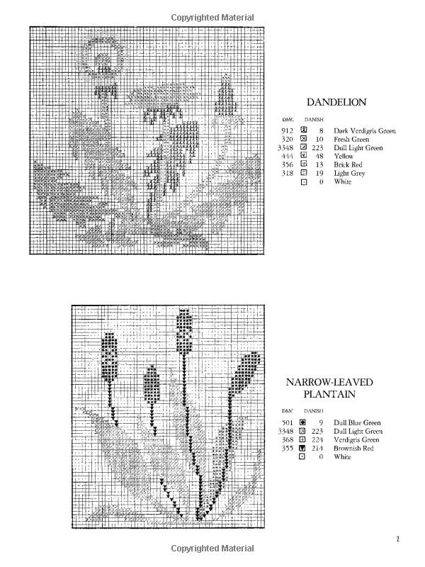 Danish Floral Charted Designs (Dover Embroidery, Needlepoint)