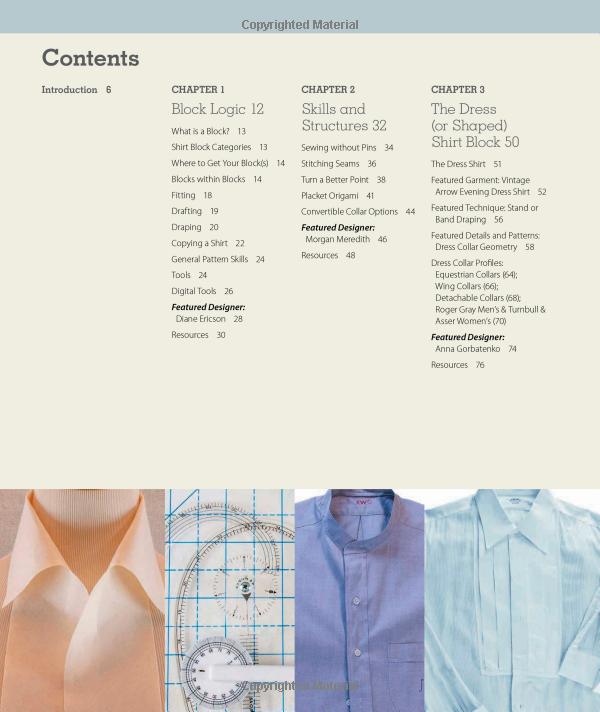More than 100 Pattern Downloads for Collars, Cuffs and Plackets