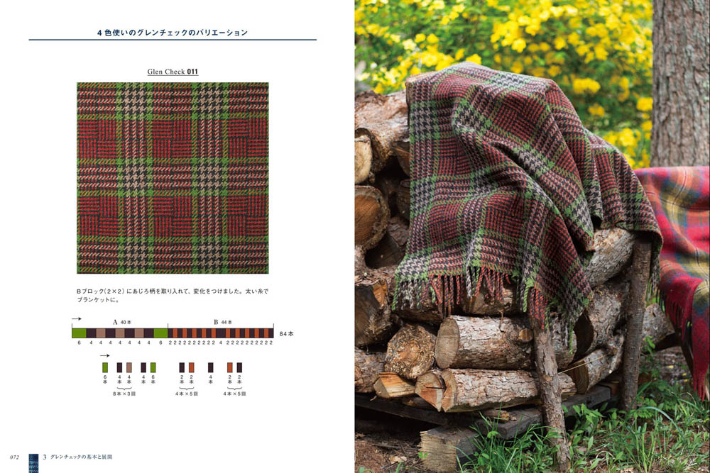 Scotland check for handwoven: tartan and tweed