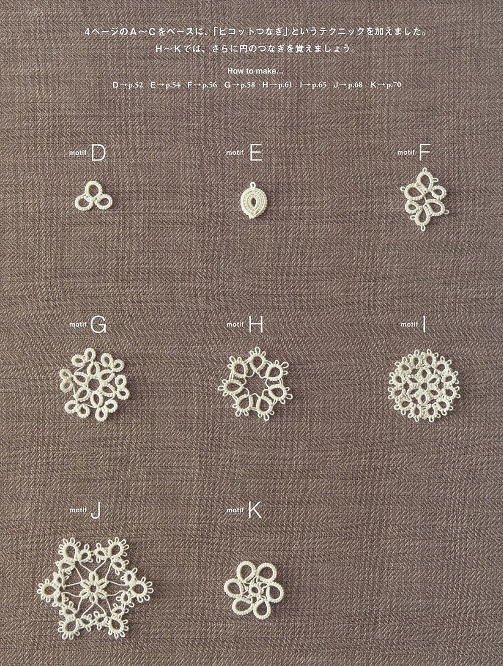 First motif A to Z Tatting Lace book 